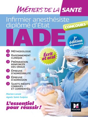 cover image of IADE- Métiers de la santé--Réussir le concours d'entrée--Préparation complète--2e édition